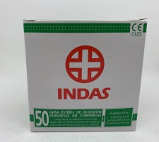 Compresa de Gasa Estéril Indas 50 Unidades