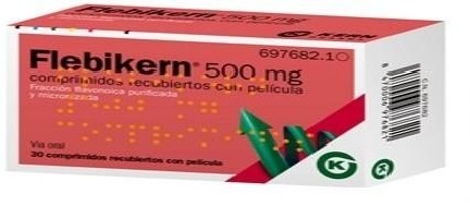 FLEBIKERN 500 MG 30 COMPRIMIDOS RECUBIERTOS