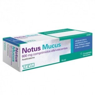 Notus Mucus 600 Mg 20 Comprimidos Efervescentes