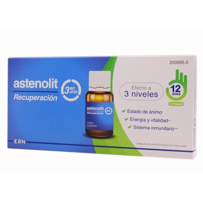 Astenolit Recuperación 3 En Uno. 12 Viales