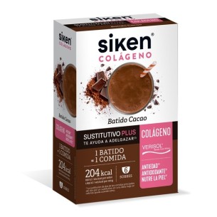 Siken Sustitutivo Colágeno Batido Cacao 6 Sobres
