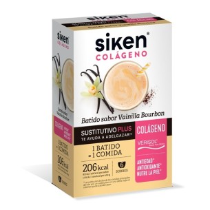Siken Sustitutivo Colágeno Batido Vainilla Bourbon 6 Sobres