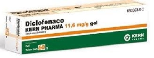 DICLOFENACO KERN PHARMA 11,6 MG/G GEL TOPICO 60 G