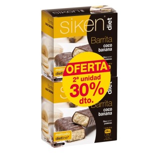 Siken Diet Barrita Coco-Banana Duplo 5 + 5