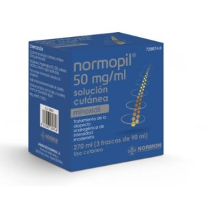MINOXIDIL NORMOPIL 50MG/ML SOLUCIÓN 270 ML