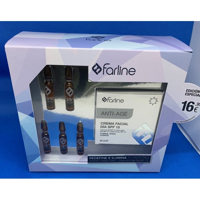Farline Cofre Redefine E Ilumina (5Amp Colageno+Crema Día)