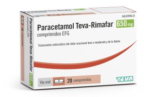 Paracetamol Teva-Rimafar Efg 650 Mg 20 Comprimid