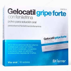 Gelocatil Gripe Forte con Fenilefrina 10 Sobres