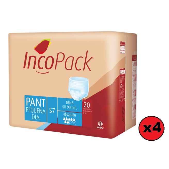 Incopack Pant Día Talla Pequeña  80 Absorbentes