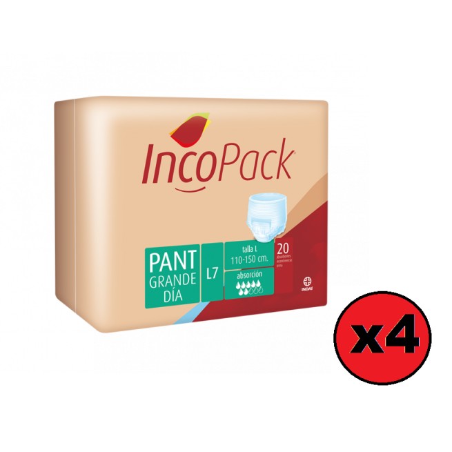 Incopack Pant Día Talla Grande 80 Absorbentes