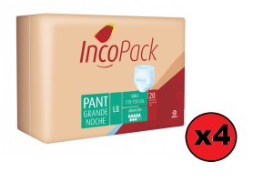 Incopack Pant Noche Talla Grande 80 Absorbentes