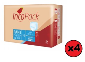 Incopack Pant Noche Talla Pequeña 80 Absorbentes