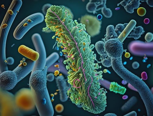 Imagen de probióticos generada por ordenador.